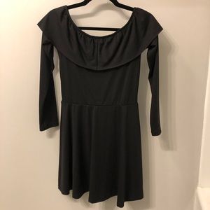 Suite Benedict | NWT Italian Black Flouncy Dress